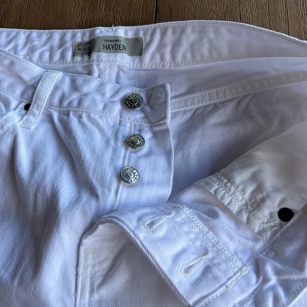 TopShop Hayden White Jeans Size 28 - Picture 5 of 6
